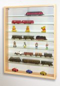 Wandvitrine mit Schiebet&uuml;ren