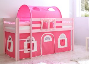 rosafarbenes Kinderhochbett