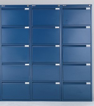 5 Schubladen Hängeregisterschrank in oxfordblau