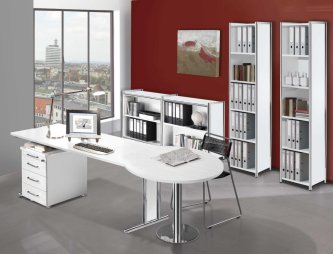 stabile Büroschränke im Stahlrohrrahmen