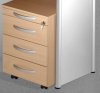 robuster Schreibtisch-Rollcontainer anthrazit