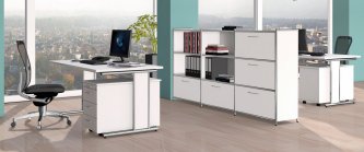 weiße-Büroschränke-als-Raumteiler