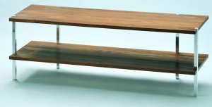 Design-Fernsehtisch Nussbaum massiv