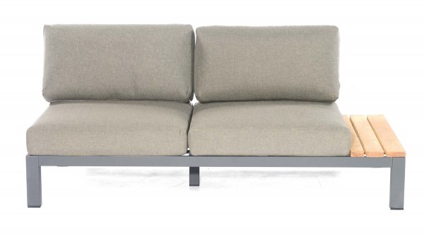 wetterfeste Gartencouch mit bequemen Polsterkissen