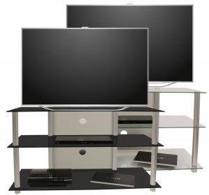 1 Meter 40 breites TV-Glasrack
