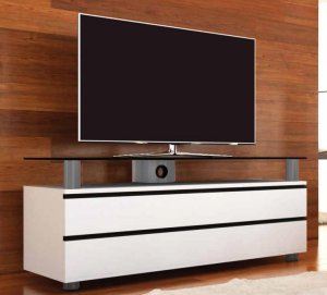 LED-Fernseher-Lowboard  weiß