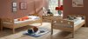 Jugend-Etagenbett auch als robustes Einzelbett aus Massivholz aufbaubar