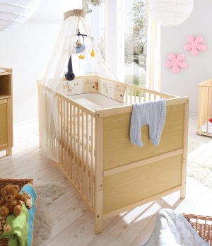 sicheres Kiefernholz-Babybett