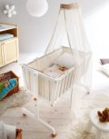 Baby-Wiegebett aus Kiefer massiv