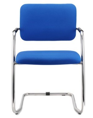 stabiler Besprechungstisch-Stuhl als stapelbarer Freischwinger-Stuhl schwer entflammbar
