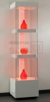schöne Präsentationsvitrine mit Fachboden-Beleuchtung