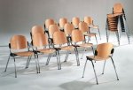 hochwertiger Konferenzstuhl verkettbar